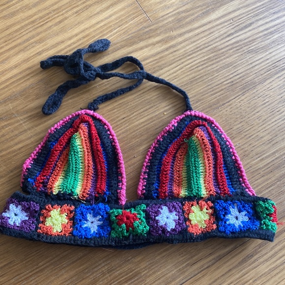 Flowers By Zoe Girl Black Bikini Bathing Swimming Suit Size M - Picture 4 of 6